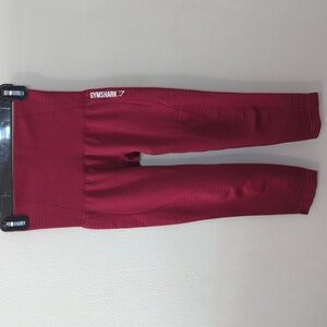 Gymshark Energy Seamless Compression Cropped Leggings Magenta Women's Size XS